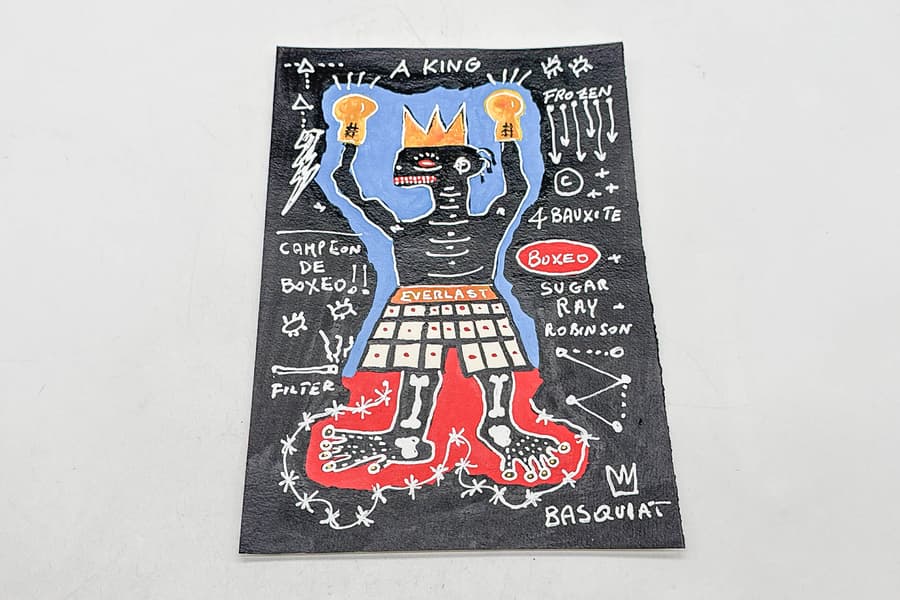 Acryl auf Papier nach Basquiat